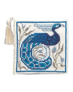 Porte-aiguilles Arts crafts. Kit broderie point de croix sur toile Aïda. Textile Heritage Collection 195558