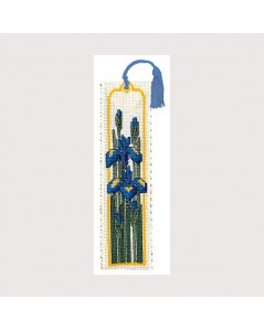 Bookmark kit Iris. Counted cross stitch embroidery. Textile Heritage Collection 229994