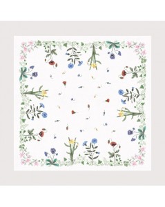 Printed tablecloth Flower frieze