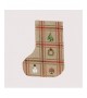 Tartan Christmas boot. Stocking to stitch and to sew. Counted cross stitch. Le Bonheur des Dames 7042