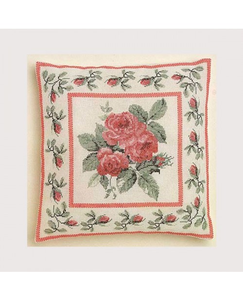 Rose bouquet cushion