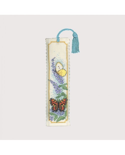 Bookmark To Embroider Butterflies And Buddleia Textile Heritage Collection