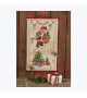 Santa Claus. Cross stitch embroidery. Advent calendar. Permin of Copenhagen 346228